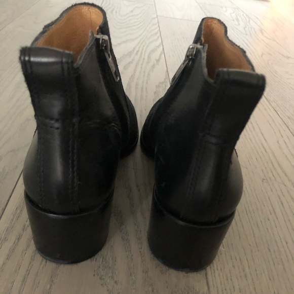 ❌SOLD❌Madewell Black Asher Boots in Suede & Leather - Picture 4 of 7